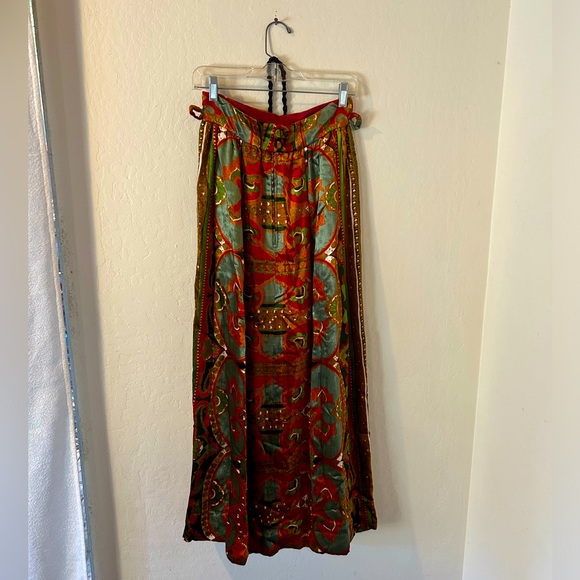 VINTAGE LANVIN velvet maxi-skirt - Picture 2 of 9